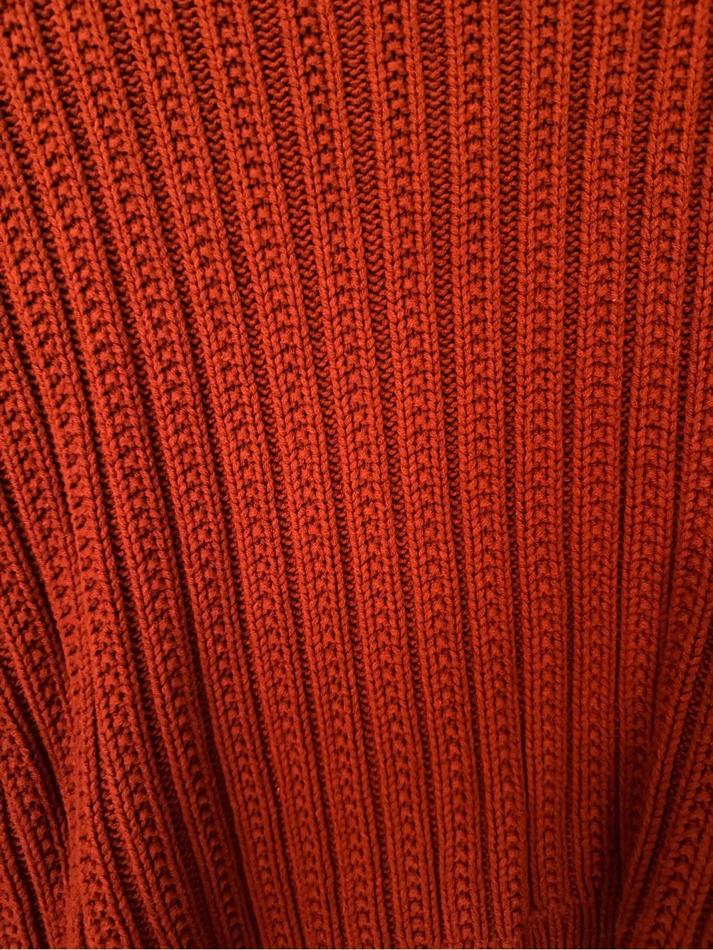 Universal Thread Ribbed Crewneck Sweater - Rust Orange - Picture 4 of 4